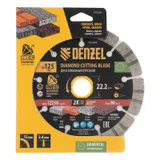 Диск алмазный отрезной DENZEL, ф125 х 22.2 мм, сегментный, сухой рез, HWD92, круг, 731010 — фото 3