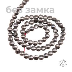 Нить бусин гематит Диск, 4-5 мм