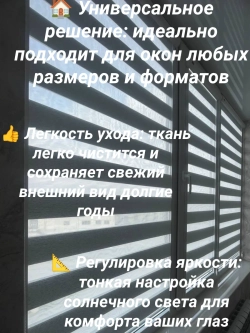 Рулонные шторы День-Ночь 60х160 см