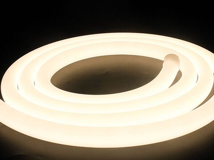 Неоновая лента тёплая белая 24В IP66 16Вт/м 360 LED/м SMD2835 360° D25 SWG-2360-24-WW-66