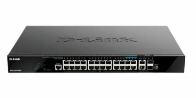 Сетевое оборудование D-Link DGS-1520-28MP/A1A Управляемый L3 стекируемый коммутатор с 20 портами 10/100/1000Base-T, 4 портами 100/1000/2.5GBase-T, 2 портами 10GBase-T и 2