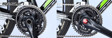 Заглушки Risk DE-1, 22-25mm . для системы Shimano Deore, SLX. Цвет: Синий.