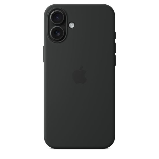 Силиконовый чехол Apple для iPhone 16 Plus с MagSafe черный