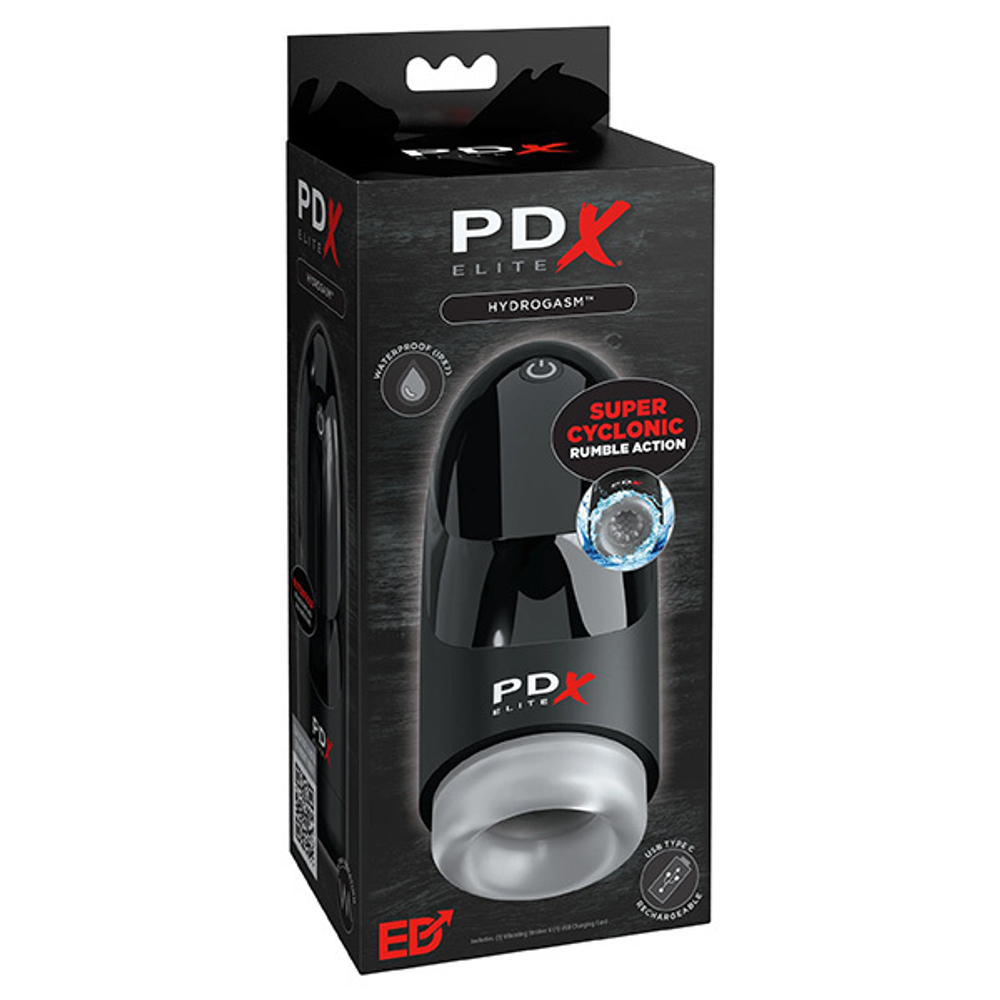 Автоматический вибромастурбатор-ротатор PDX Elite Hydrogasm Vibrating Stroker RD54820