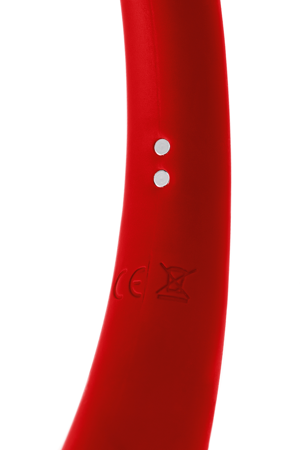 Двусторонний вибратор Black&Red by TOYFA, силикон, красный, 35 см