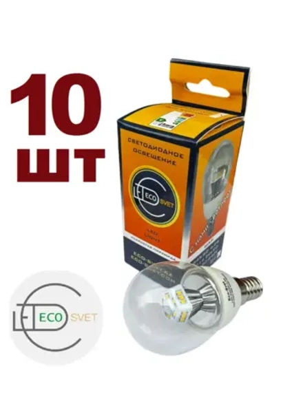 Светодиодная LED лампа G45 4,2W E14 нейтр 10шт