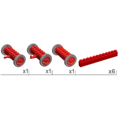 Подвижная платформа 23x13x10.5 см для конструктора 5"