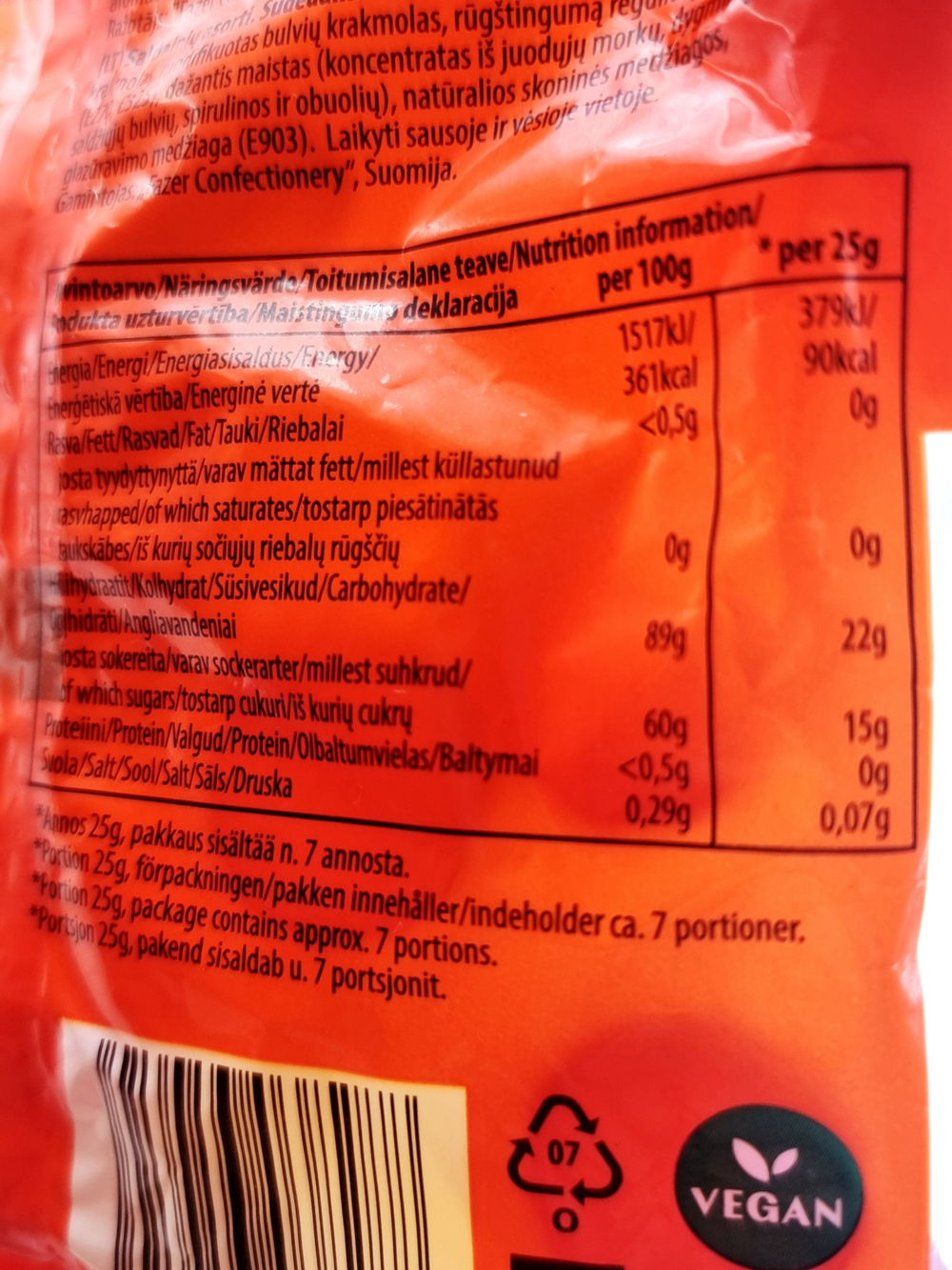 Конфеты жевательные Fazer Tutti Frutti Original ассорти 180 г (Из Финляндии)