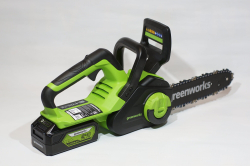 Цепная пила аккумуляторная GREENWORKS GD24CS30 24В,3/8-1,1-45,30см,б/щ,без АКБ и ЗУ (2007007)