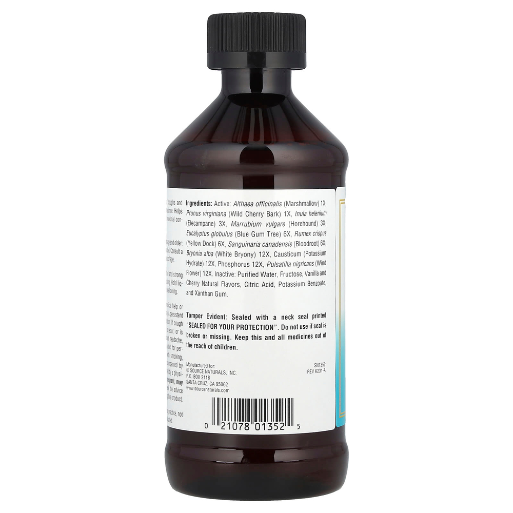 Source Naturals, Wellness, сироп от кашля™, 236 мл (8 жидк. унций)