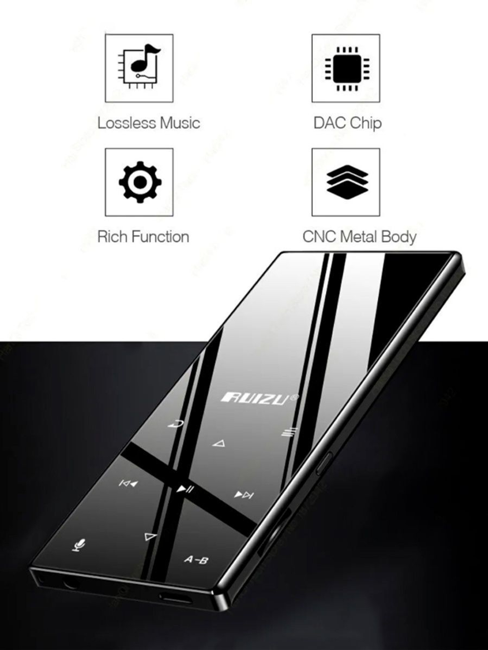 HiFi плеер RUIZU D29 Bluetooth (черный)