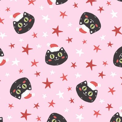 Котики новогодние