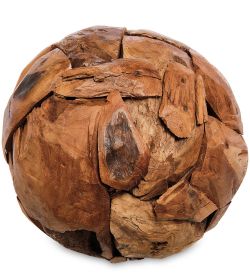 Decor and Gift 99-454-03 Шар для декора деревянный большой D-30см