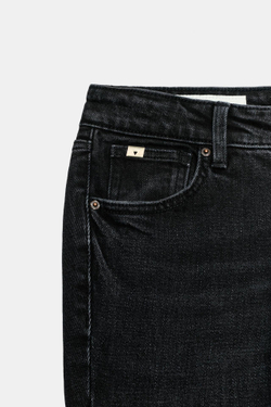 ZARA ДЖИНСЫ TRF SLIM FIT С НИЗКОЙ ПОСАДКОЙ, ЧЕРНЫЙ