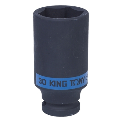 KING TONY (443530M) Головка торцевая ударная глубокая шестигранная 1/2", 30 мм