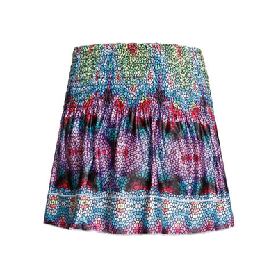 Женская теннисная юбка Lucky in Love Long Prisma Smocked Skirt Women - Multicoloured