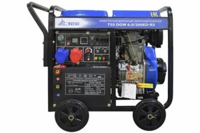 Дизельный сварочный генератор ТСС DGW 6.0/200ED-R3, 6 кВт, инверторный