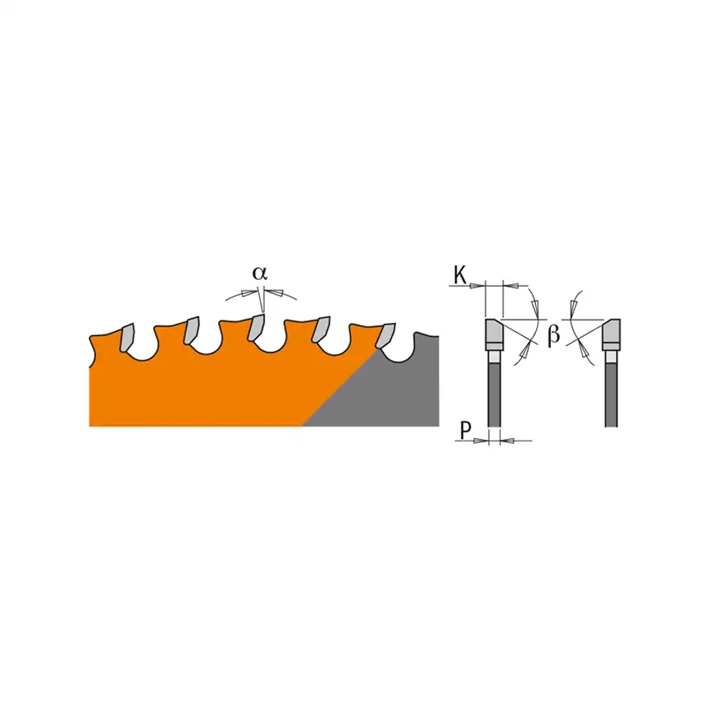 Диск пильный 355x25,4x2,2/1,8 0° 8° FWF Z=90 CMT 226.090.14