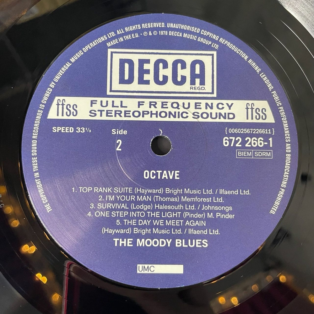 Винтажная виниловая пластинка LP The Moody Blues Octave (EU 2018)