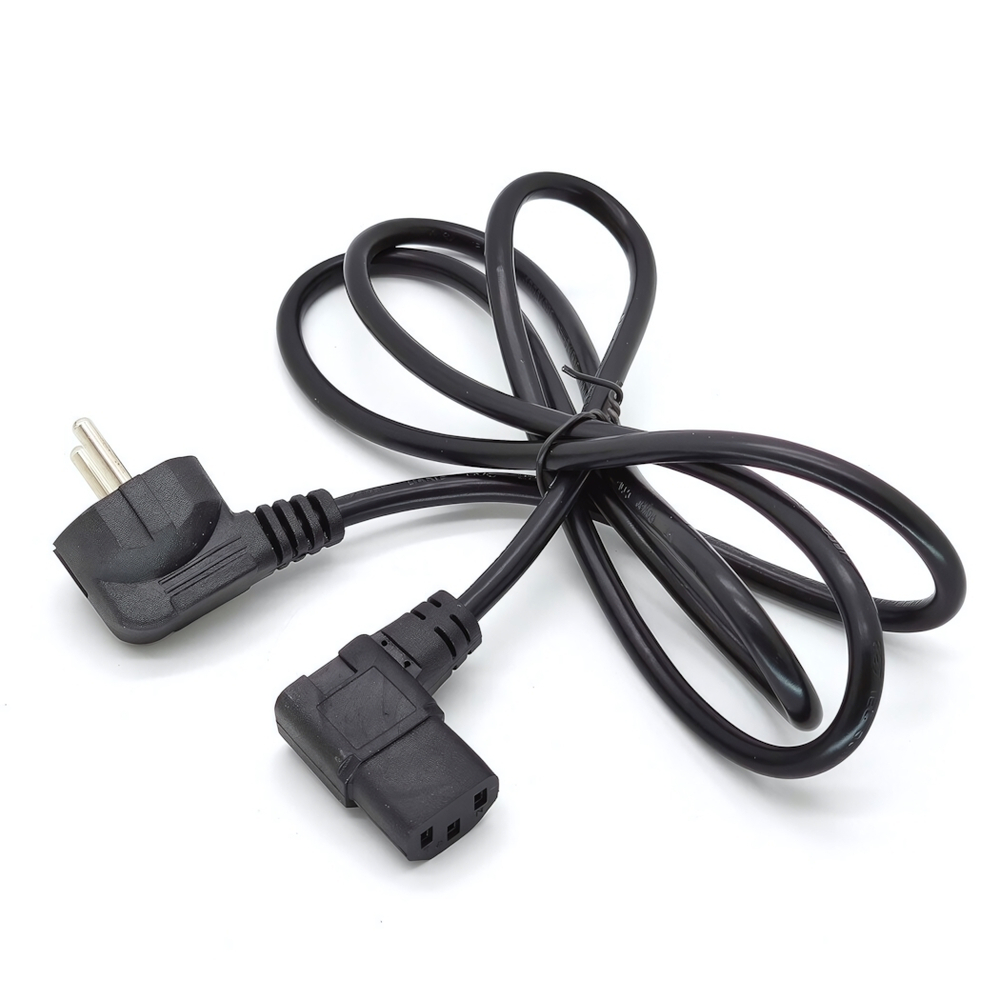Сетевой шнур ORBITA OT-ELS08 угловой 1.5M Black