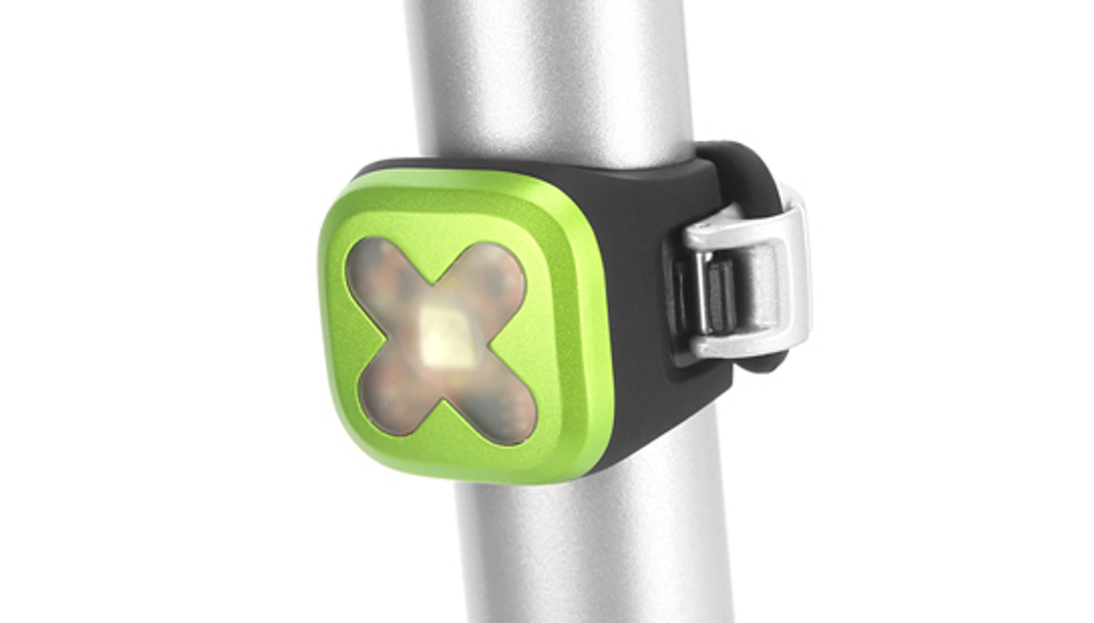 Велофонарь Knog Blinder 1 Cross Red LED задний / красный светодиод 11294 лайм