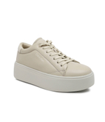 Кожаные кроссовки flatform cupsole lace up lth Calvin Klein - бежевый(HW0HW01892)