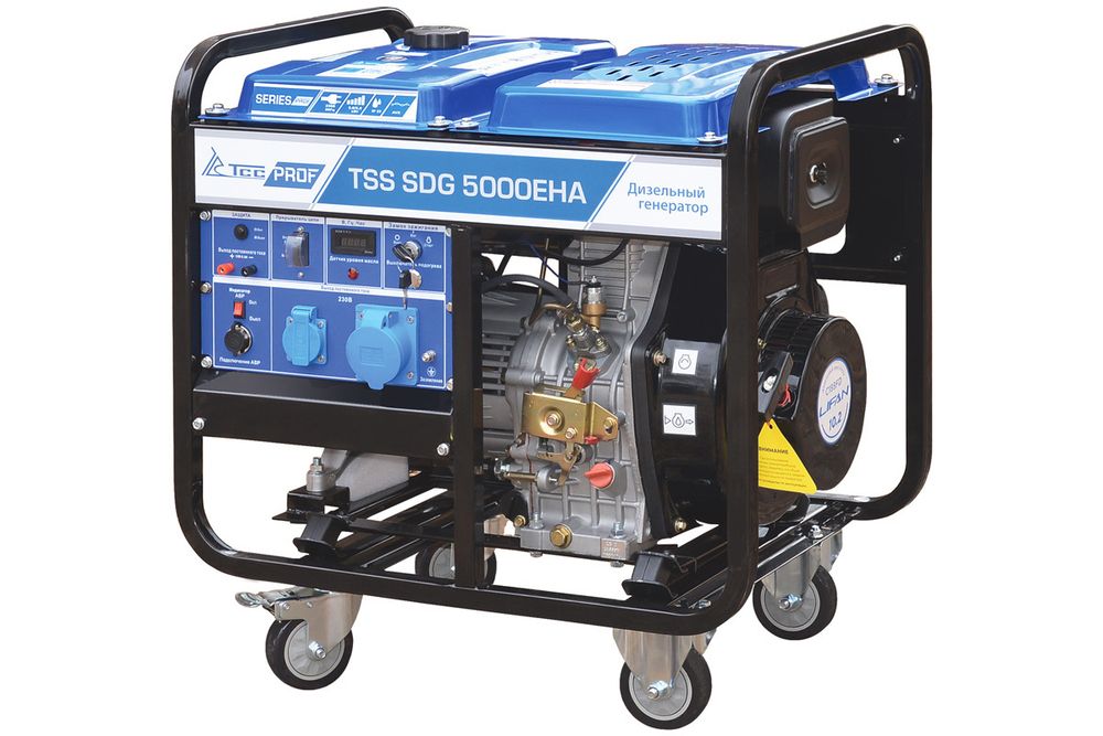 Дизельный генератор TSS SDG 5000EHA - [5 кВт / 27 А] двигатель Lifan, с блоком АВР