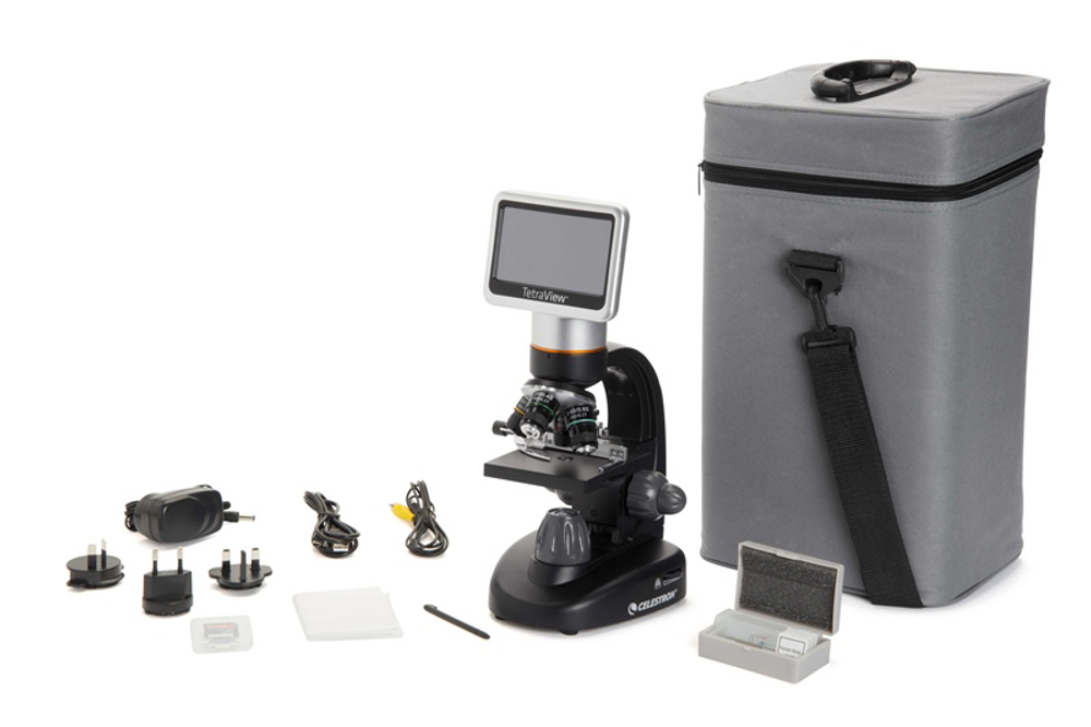Микроскоп цифровой Celestron с LCD-экраном TetraView