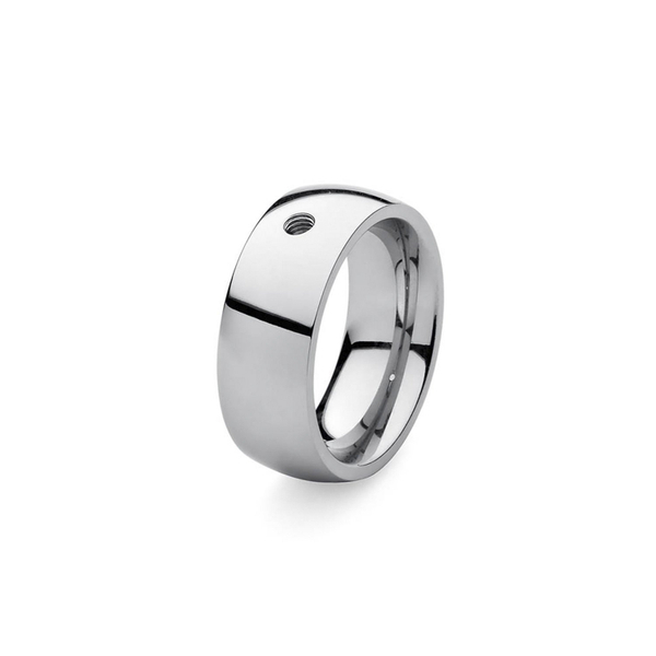 Кольцо - База Qudo  Basic big silver 17.2 мм 627002 S размер 17,2
