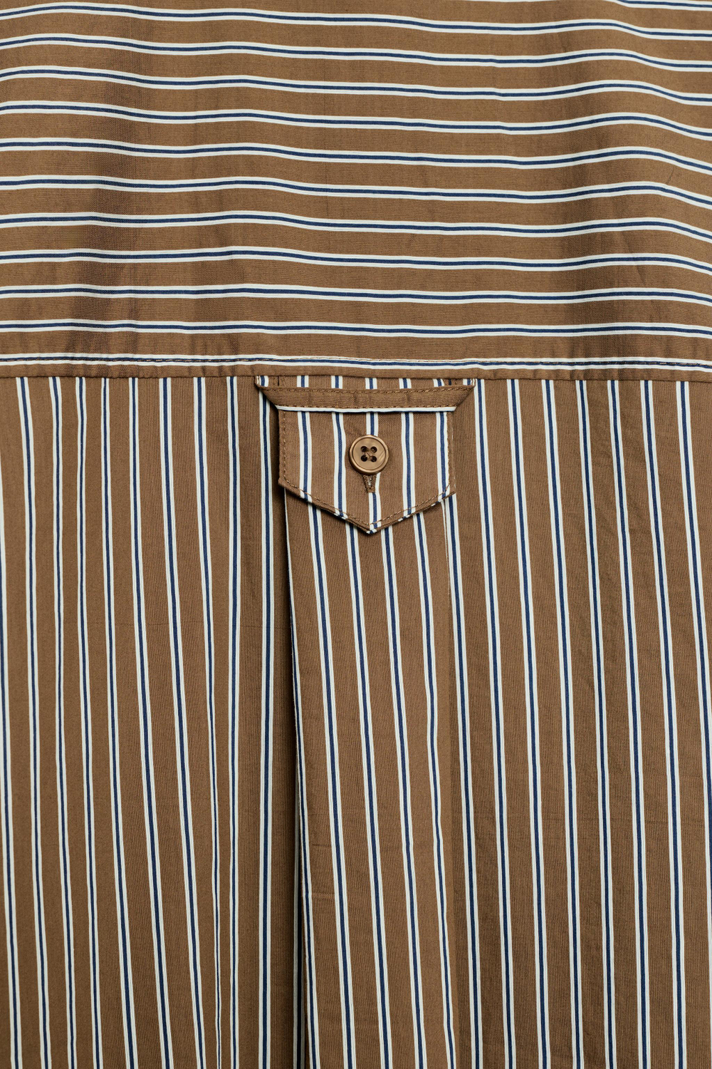 РУБАШКА ОВЕРСАЙЗ В ПОЛОСКУ С КАРМАНОМ — ZARA