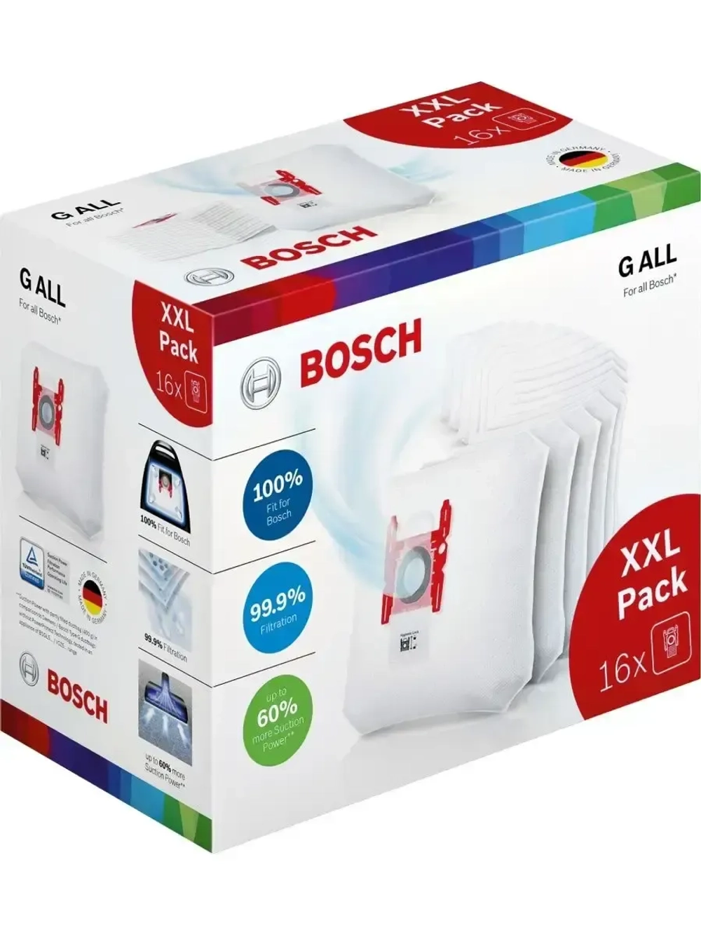 Мешок для пылесоса Bosch тип G ALL 16 шт