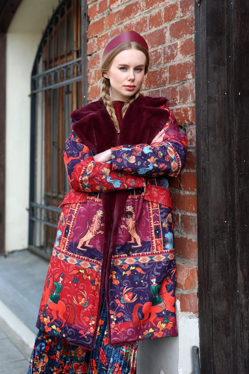 Пальто "Капучино (драп). Масленица"