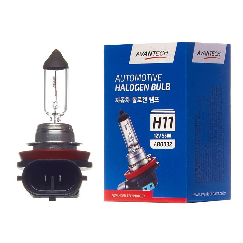 Лампа головного света Avantech H11 12V 55W AB0032