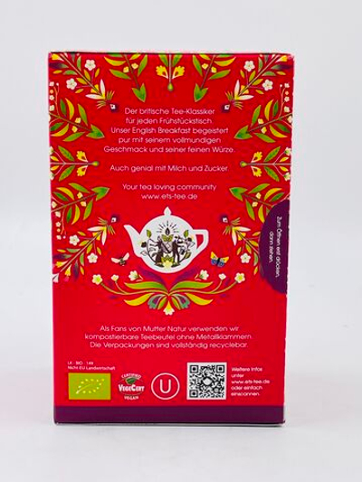 Чёрный чай English Tea Shop English Breakfast, смесь Цейлонского и Ассама, 20 пакетиков, 50 г