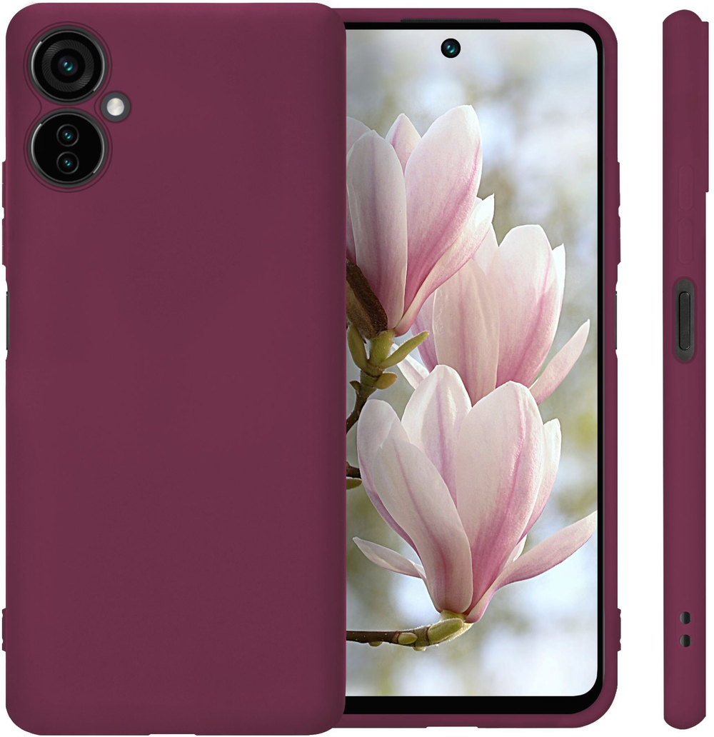 Мягкий Soft Touch чехол из силикона для TECNO CAMON 19 NEO (не PRO!) с бархатной подкладкой