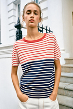 ТРИКОТАЖНЫЙ ТОП В ПОЛОСКУ — ZARA