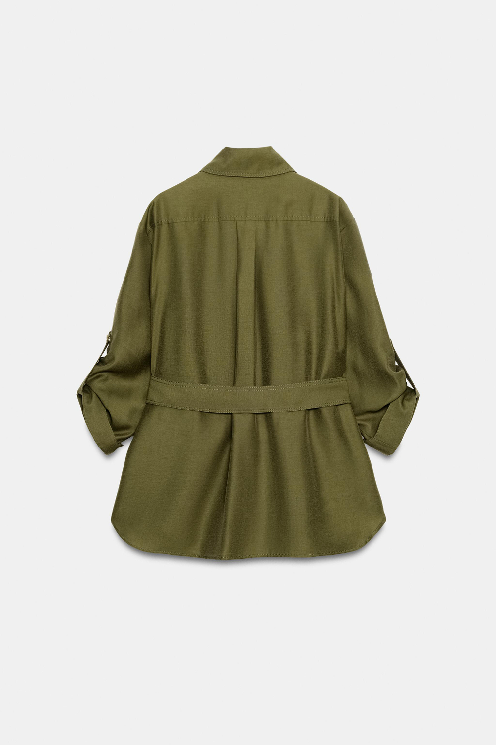 КУРТКА В СТИЛЕ САФАРИ С ПОЯСОМ — ZARA