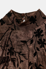 МИНИ-ПЛАТЬЕ ИЗ ФЛОКИРОВАННОЙ ТКАНИ С РАЗРЕЗОМ — ZARA