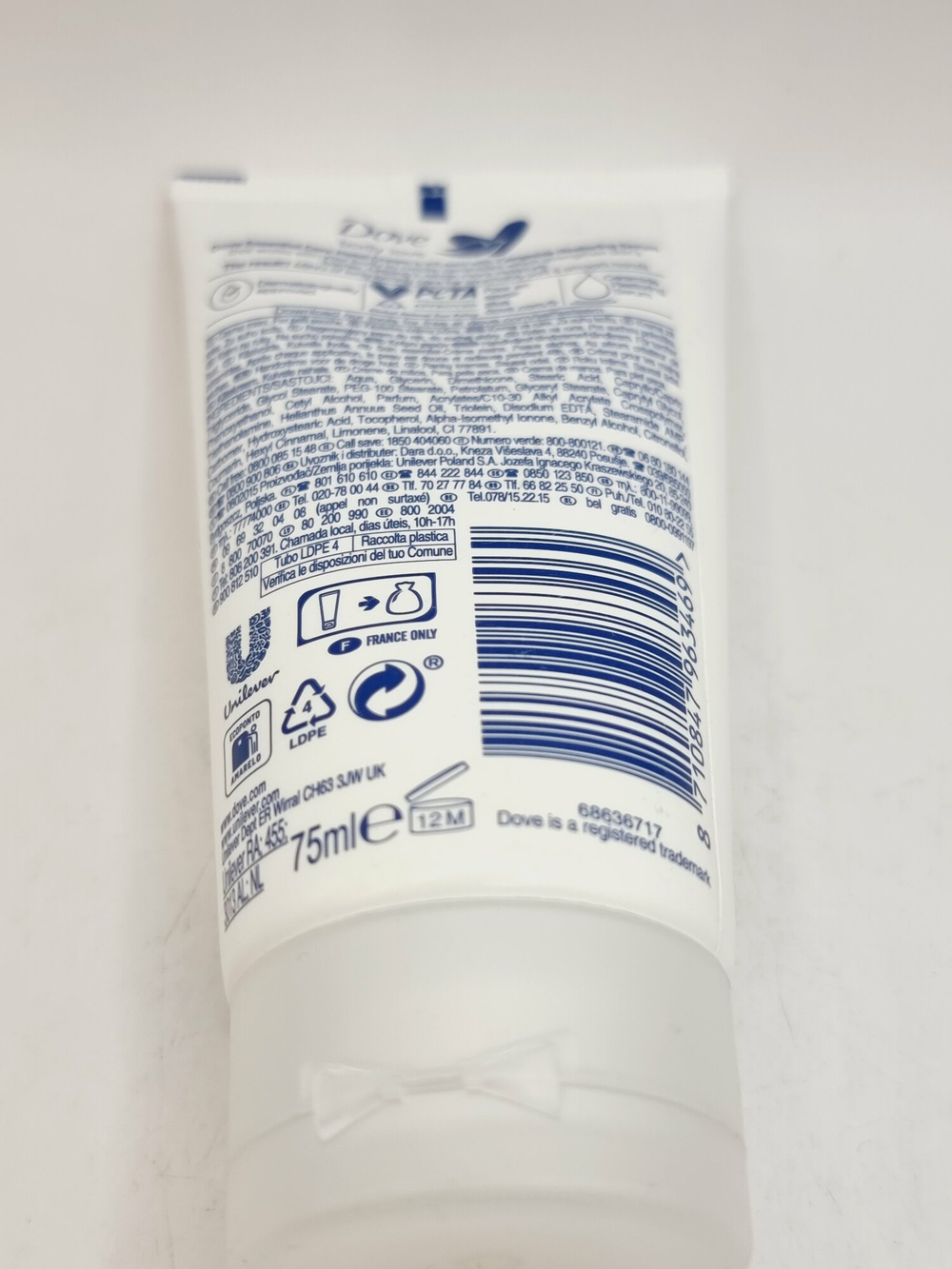 Dove Body Love Essential Care Крем для рук Основной уход (для сухой кожи) 75 мл (из Финляндии)