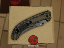 Нож Benchmade Mini Bedlam 865BK-01 - темный клинок, комбинированная рукоять