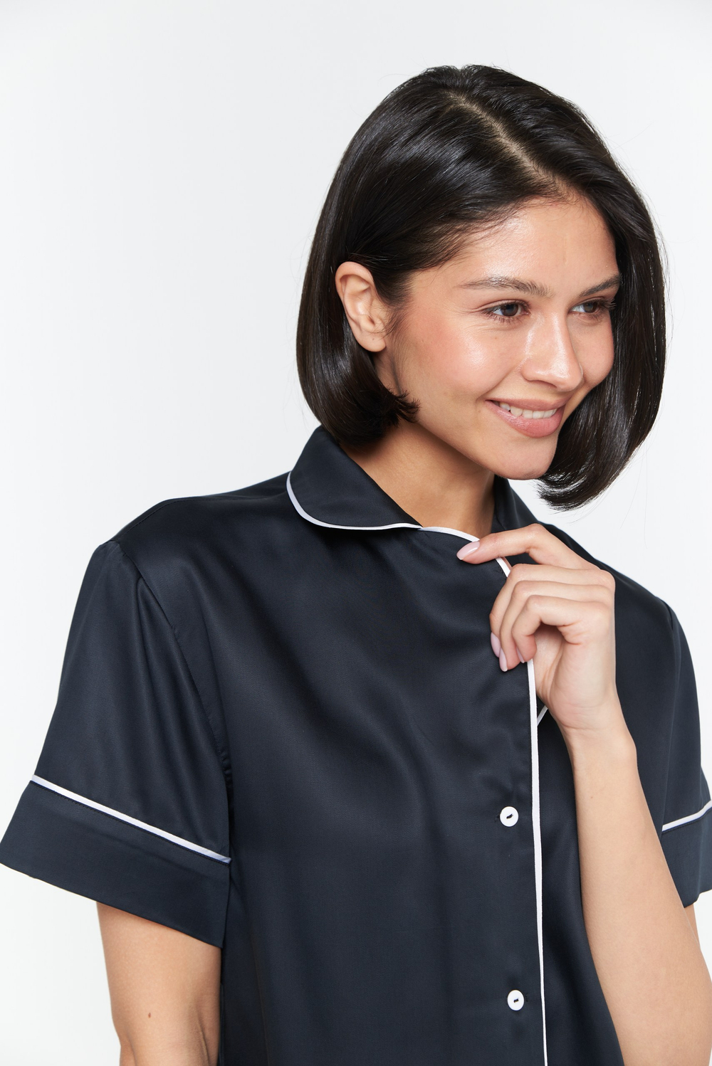 Пижама из тенселя с кантом, размеры: S,M,L,XL