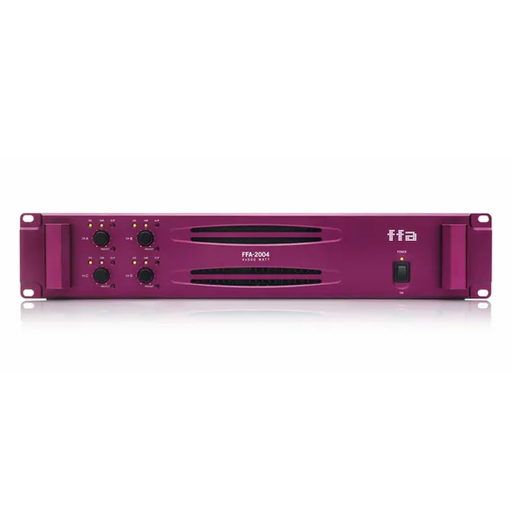 FUNKTION‑ONE FFA‑2004 HD G3 DSP четырёхканальный усилитель с DSP, 4 × 250 Вт (8 Ом), 4 × 500 Вт (4 Ом), 4 × 1000 Вт (2 Ом).