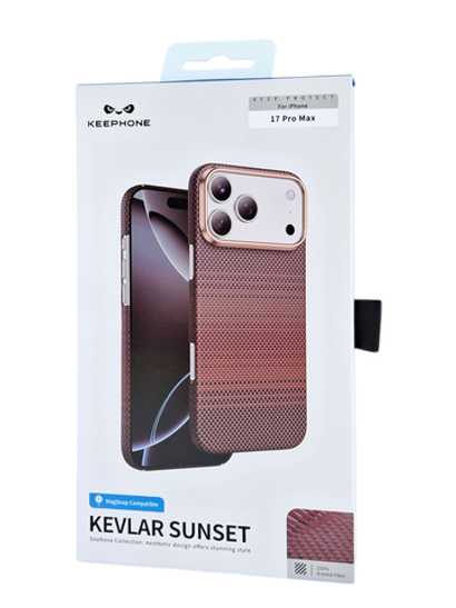 Накладка для i-Phone 17 Pro Max Keephone Kevlar Sunset MagSnap