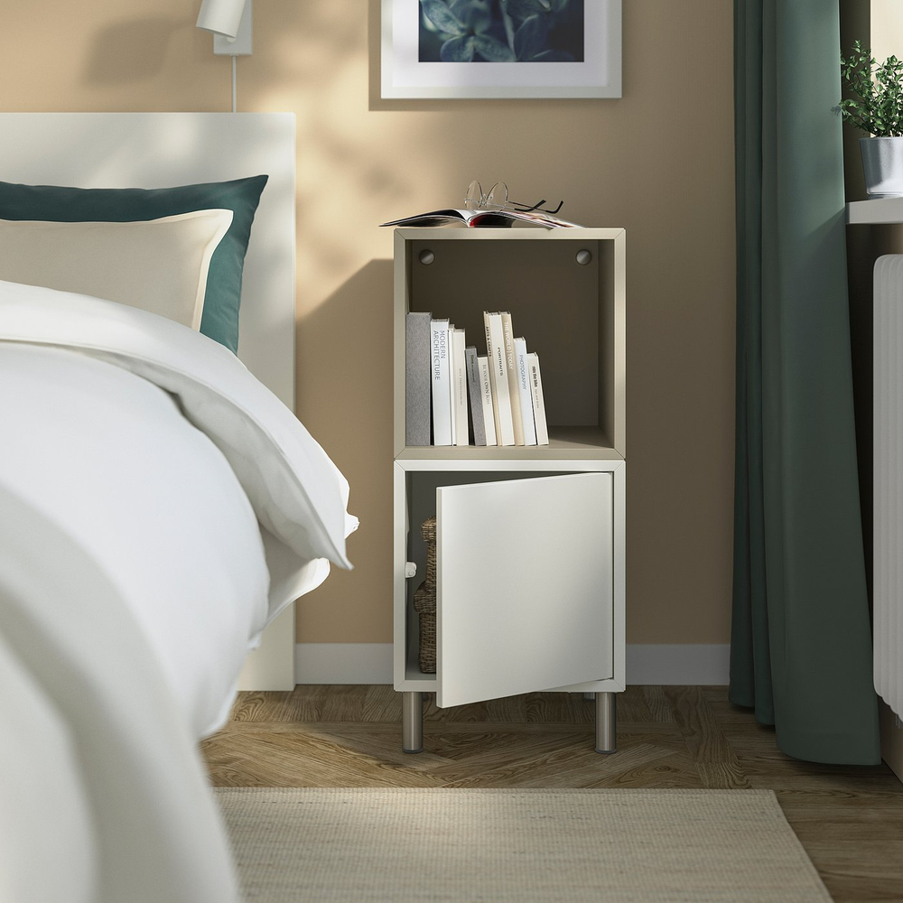IKEA EKET  (ИКЕА ЕКЕТ)  -  Комбинация шкафов на ножках - белый/бежевый 35x35x80 см