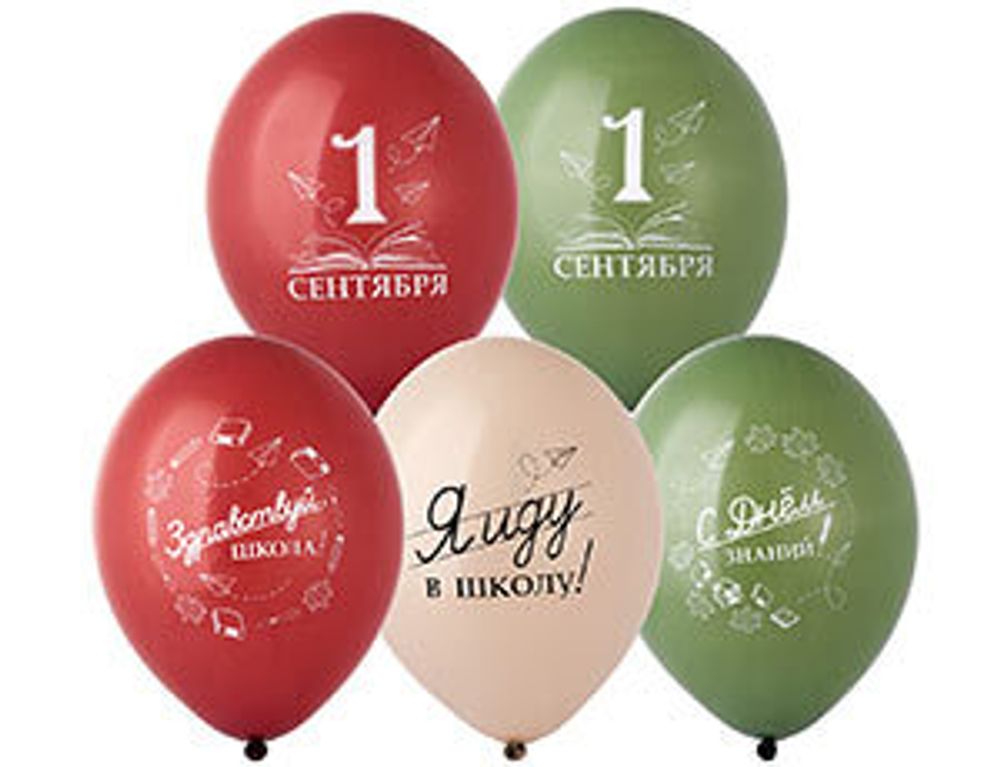 Шар 14" 1 Сентября День Знаний 10шт bb