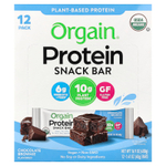 Orgain, Protein Snack Bar, шоколадный брауни, 12 батончиков по 40 г (1,41 унции)