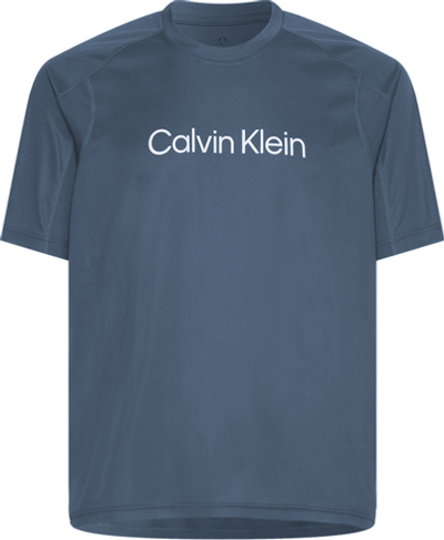 Мужская теннисная футболка Calvin Klein SS T-shirt - dark slate