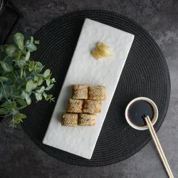 Блюдо прямоугольное 30,6*12 см h3 см брусок для закусок White Matt Panasia P.L. Proff Cuisine [2]