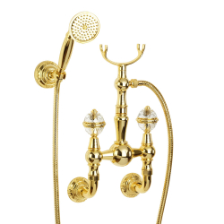 Смеситель для ванной Migliore Cristalia Swarovski 27181  золото