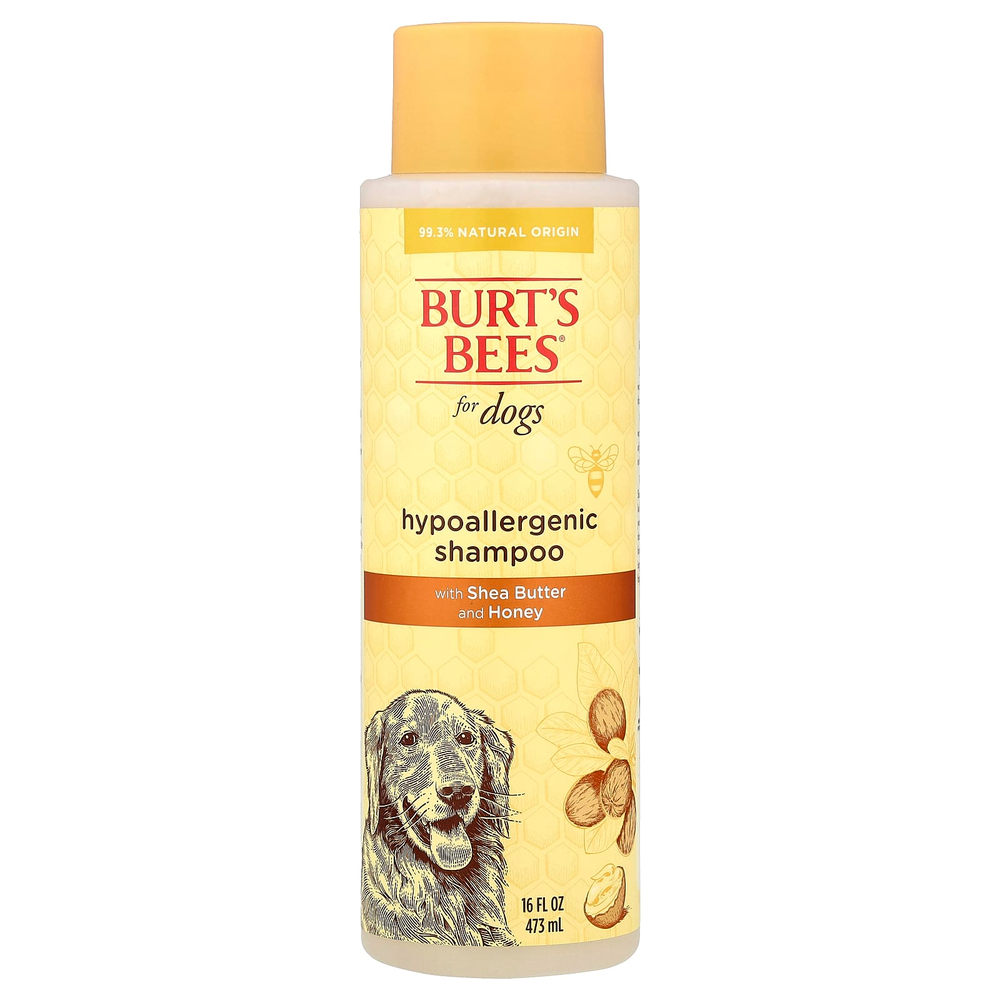 Burt's Bees, гипоаллергенный шампунь для собак, с маслом ши и медом, 473 мл (16 жидк. унций)